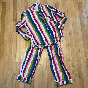 Colorful Striped Printfresh Pajamas